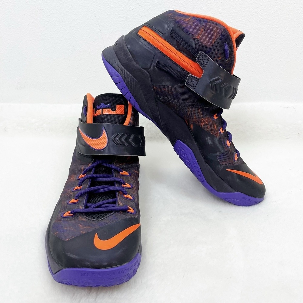 Nike Zoom Lebron Soldier VIII 8 Men's 12 Cave Purple Basketball Shoes Sneakers